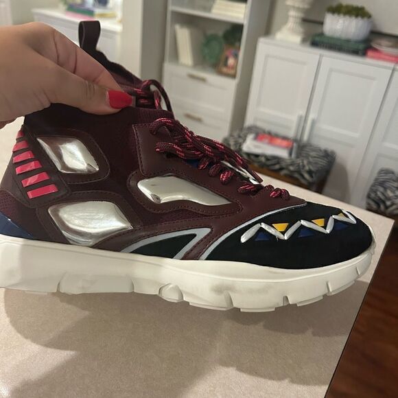 New Authentic Valentino Garavani Mix Media Runner Sneaker Men Shoe 43 $945 - Picture 8 of 14